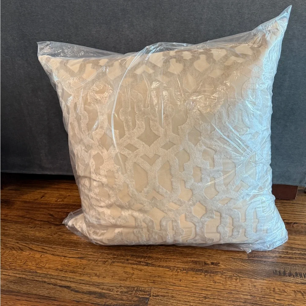Z Gallerie Gold and Silver Decorative Pillow